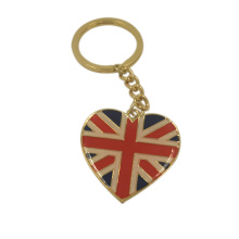 Souvenir Gifts Customized UK Flag Epoxy Metal Keychain